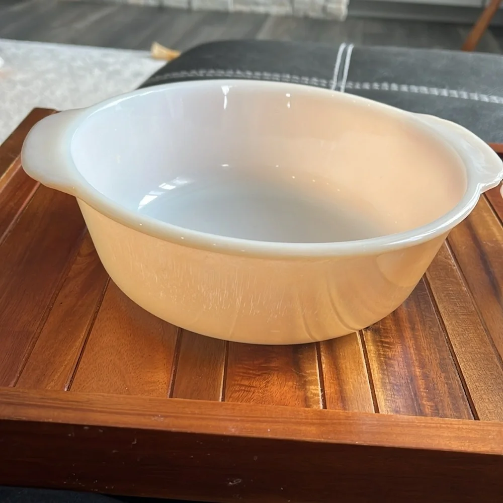 Fire King Peach Lustre 1 PT and 3 QT​